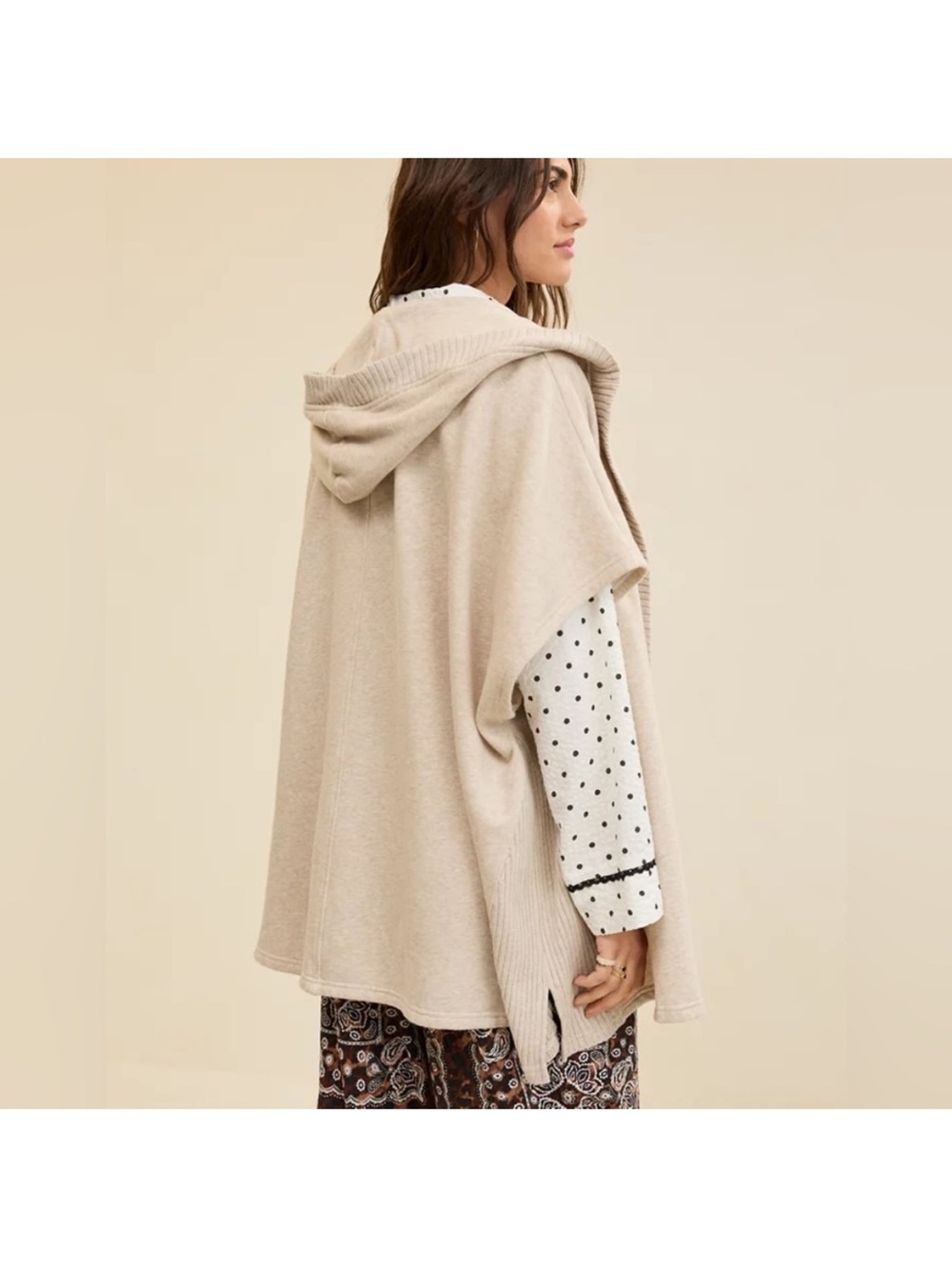 Aerie Hooded Fleece Cap Cardigan - Picture 2 of 5